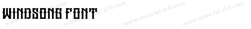 Windsong Font字体转换